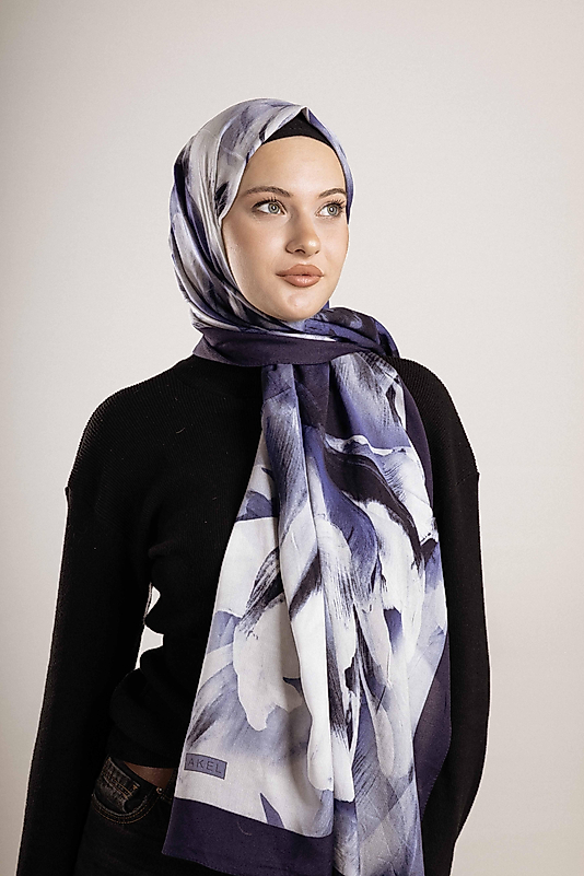 FLOOR İPEK ŞAL İTALYAN DİKİŞİ DESEN-3