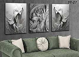 MERCAN MOBİLYA  VE AKSESUAR ,40*60 TAŞ  KOMBİN KANVAS TABLO