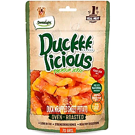 Dentalight Ördek Etli & Tatlı Patates Sarılı Köpek Ödül Maması 70 Gr