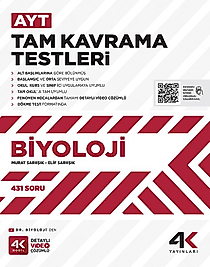 4K Yayınları AYT Biyoloji Tam Kavrama Testleri 2025 2026 Yeni Baskı Sezon