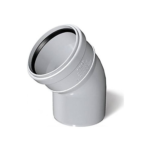 FIRAT 125 X 45° AÇIK DİRSEK PVC DUBLEX ATIK SU BORUSU