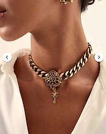 Mon Reve Ariel Kalp Kalın Zincir Kolye