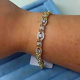 Xuping 14K Full Taşlı Bileklik