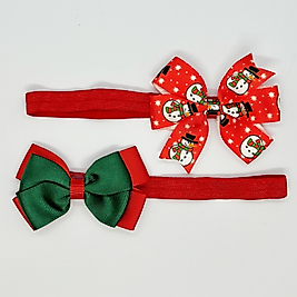 Yılbaşı Temalı Bebek ve Çocuk Bandana Seti - 2'li Set