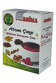 Nursima Atom Çayı Bitkisel Karışımlı Çay 150 gr Küp Şeker