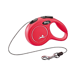 Flexi New Classic Otomatik İp Kırmızı Köpek Gezdirme Tasması XS (3 m)