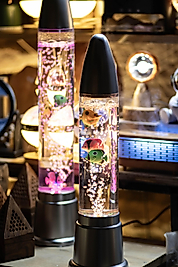 Füze Akvaryum LED | Yapay Balıklı Işıklı Dekoratif Akvaryum 60CM