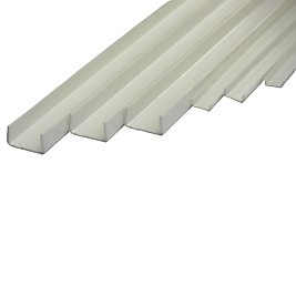 Plastik U Profil Çıta 5X2,5 MM 50CM 5 ADET