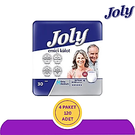 Joly Emici Külot Hasta Bezi Medium (Orta Boy) 30'lu 120 Adet (4x30)