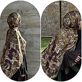 PAMUKLU SOFT ROZA DESEN ŞAL-HAKİ