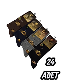 Erkek Roff Bambu Çorap 24 Adet