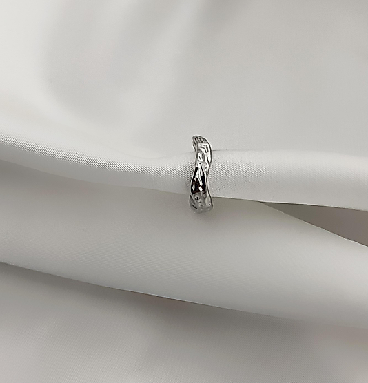 Silver Dalgalı Mini Ear Cuff