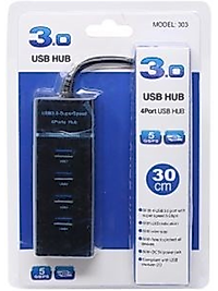 4-Port Usb 3.0 Hub 30 cm Kablolu