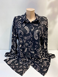 ŞAL DESEN TRİKO KUMAŞ GÖMLEK