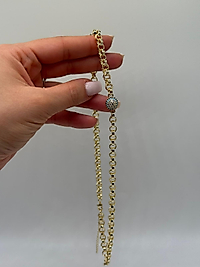 Xuping VIP Çelik Nazar Boncuk Detaylı Zincir Kolye – 14K Altın Renk