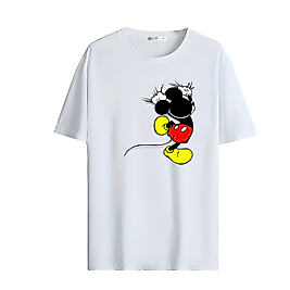 90'lar Çizgi Film Karakteri Mickey Mouse Baskılı Oversize Unisex Tişört