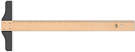 HATAS T CETVELİ TAHTA TEKNİKER 65 CM 01000