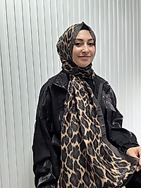 Zer Leopar Desen Şal