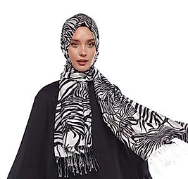 İPEKEVİ Zebra Desenli İpek Şal