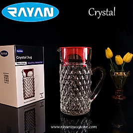 RAYAN CRYSTAL JUG KIRMIZI KAPAKLI SÜRAHİ