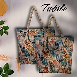 BEZ ÇANTA (YAPRAK DESENLİ)