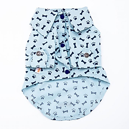 23404-Pawstar Blue Ossa Mevsimlik Shirt kıyafet Büyük Irk Köpek için (M-L-Xl-Xl-2xl)