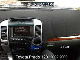 Toyota Land Cruiser Prado 120 2002-2009 Konsol Torpido 3D Koruma