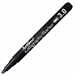 ARTLINE KALİGRAFİ KALEMİ CALLIGRAPHY MARKER PERMANENT 813 3.0 SİYAH A-EK-813 BLACK