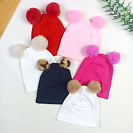 Ponponlu Penye Bere / 0-6 Ay