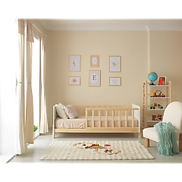 Suny - MDF Başlıklı Dikdörtgen Çıtalı Karyola