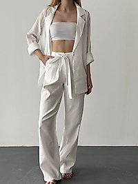 Gömlek pantolon ikili takım