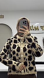 LEOPAR DESENLİ HIRKA
