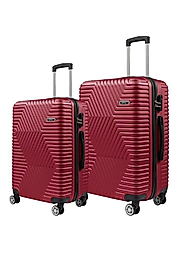 Orta Ve Kabin Boy Polikarbon Valiz 4x2 Teker Bordo 1466