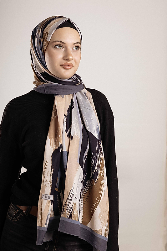 FLOOR İPEK ŞAL İTALYAN DİKİŞİ DESEN-4