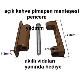 PİMAPEN PENCERE MENTEŞESİ AÇIKKAHVE RENKLİ MENTEŞE
