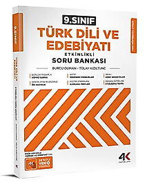 4K Yayınları 9. Sınıf Türk Dili ve Edebiyatı Etkinlikli Soru Bankası 2025 2026 Yeni Baskı Sezon