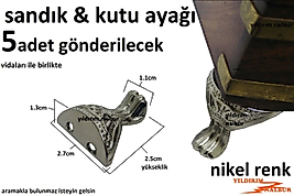 SANDIK AYAĞI NİKEL KUTU AYAĞI KAVİSLİ 5 ADET KUTU BACAĞI KALİTE