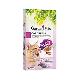 Gardenmix Kedi Ödül Kreması Somon + Biotin (5 x 15g)