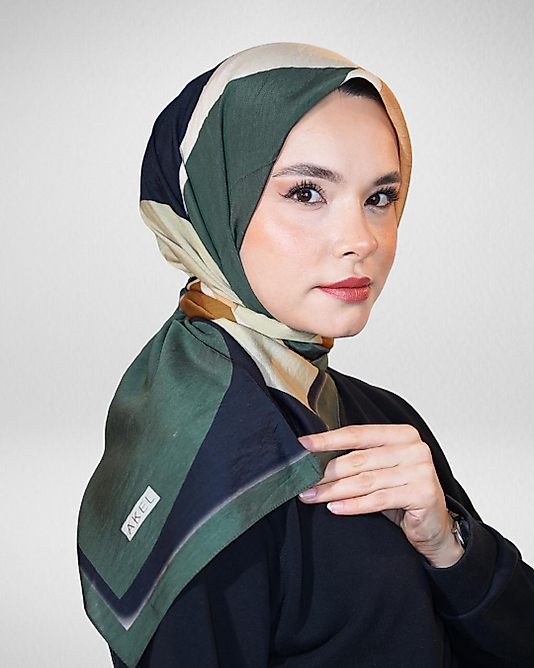 Spring Eşarp Yeni Desen Geometrik Desen