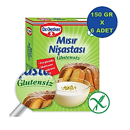 GLUTENSİZ MISIR NİŞASTA 150GR*6AD