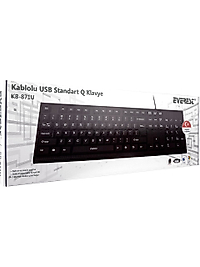 EVEREST KB-871 U Q USB SİYAH STANDART KLAVYE