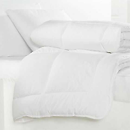 Sarev - Microfiber Tek Kişilik Beyaz Yorgan