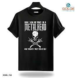 Rock and Roll & Metallica Tarzı Baskılı Oversize Unisex Tişört
