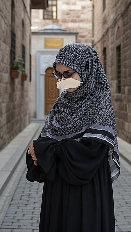 Monogram Desen Büyük Boy Soft Eşarp