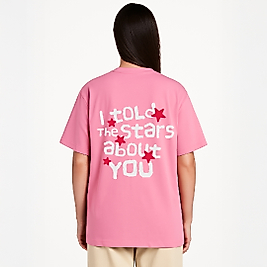 I Told The Stars About You - Baskılı Oversize Tişört