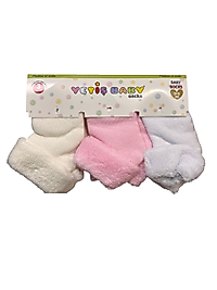 Bebek Yetiş Yenidoğan Havlu Çorap 12 Adet