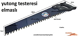 YUTONG TESTERE PALA IŞIKLAR YTONG KESME TESTERESİ