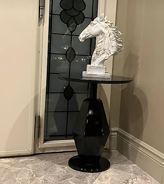 Tekli Mantar OSCAR Yan Sehpa Mdf Siyah 55 cm GD-MP0101-1