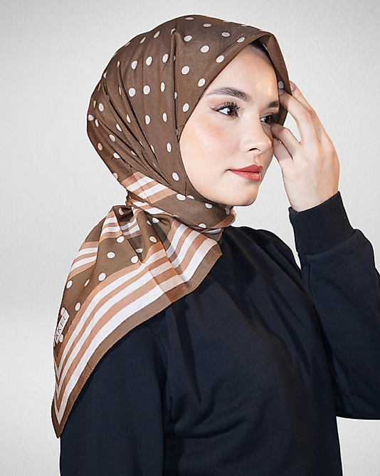 Spring Eşarp Yeni Desen Puantiye Desen