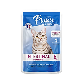 Plaisir Bağırsak Destekleyici Soslu ve Tavuk Parçalı Pouch Yaş Mama (85 g)